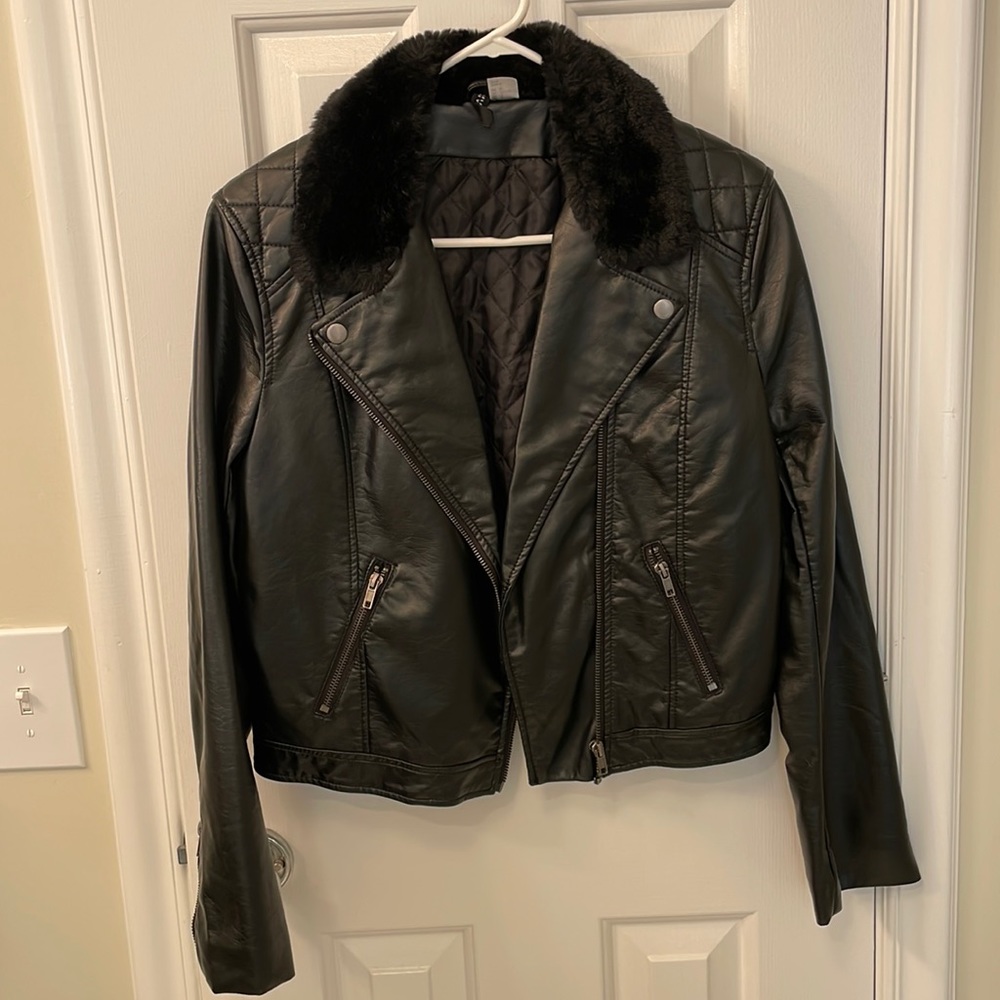 fun faux leather jacket